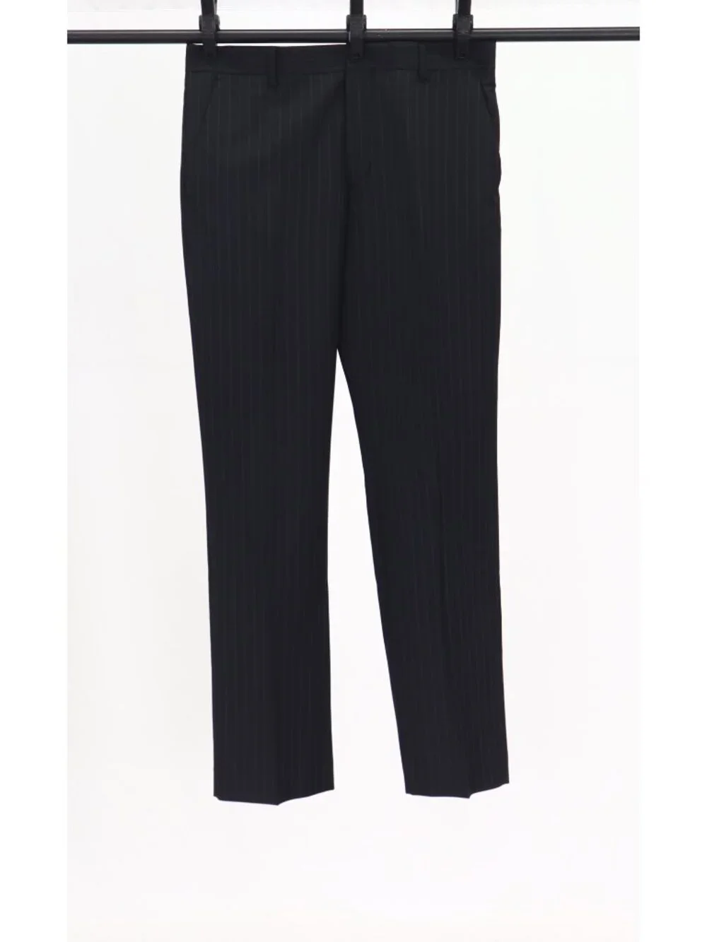 Express 40R 34x32 Black Full Suit 2-Button Stripe R706
